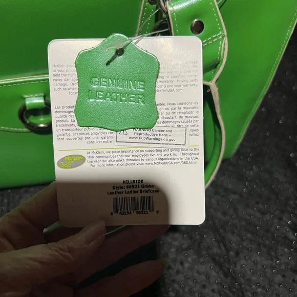 Mcklein leather laptop briefcase - Picture 2 of 4